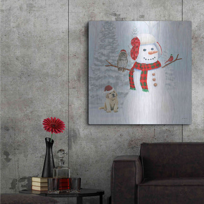 Luxe Metal Art 'Dressed for Christmas II Crop' by James Wiens, Metal Wall Art,36x36