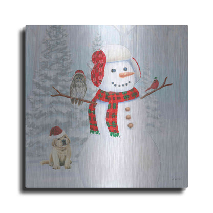 Luxe Metal Art 'Dressed for Christmas II Crop' by James Wiens, Metal Wall Art