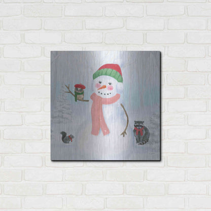 Luxe Metal Art 'Dressed for Christmas IV Crop' by James Wiens, Metal Wall Art,24x24