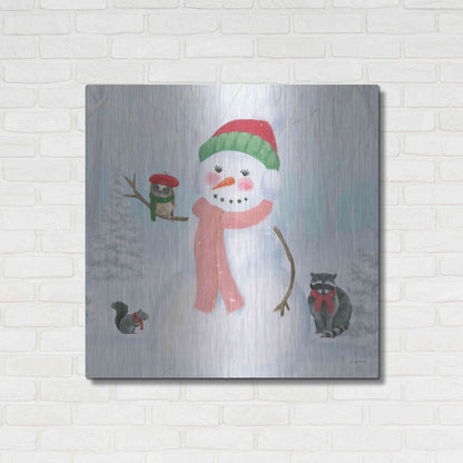 Luxe Metal Art 'Dressed for Christmas IV Crop' by James Wiens, Metal Wall Art,36x36