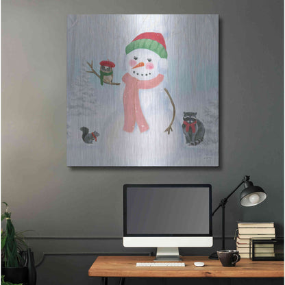 Luxe Metal Art 'Dressed for Christmas IV Crop' by James Wiens, Metal Wall Art,36x36