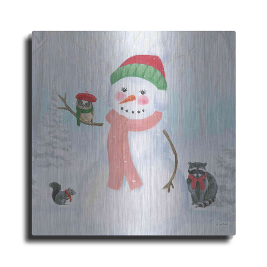 Luxe Metal Art 'Dressed for Christmas IV Crop' by James Wiens, Metal Wall Art