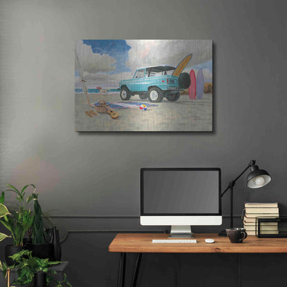 Luxe Metal Art 'Beach Ride I' by James Wiens, Metal Wall Art,36x24
