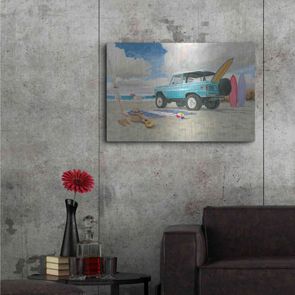 Luxe Metal Art 'Beach Ride I' by James Wiens, Metal Wall Art,36x24