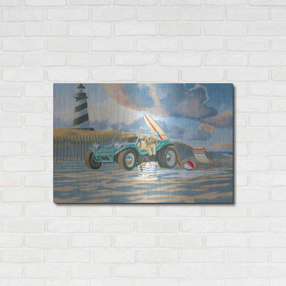 Luxe Metal Art 'Beach Ride IV' by James Wiens, Metal Wall Art,36x24