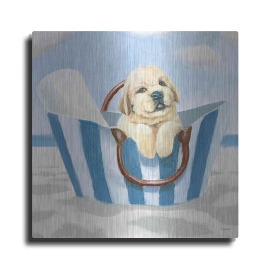 Luxe Metal Art 'Beach Ride VI' by James Wiens, Metal Wall Art