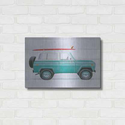 Luxe Metal Art 'Beach Ride VII' by James Wiens, Metal Wall Art,24x16