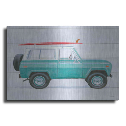 Luxe Metal Art 'Beach Ride VII' by James Wiens, Metal Wall Art