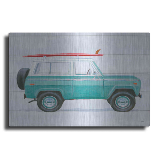 Luxe Metal Art 'Beach Ride VII' by James Wiens, Metal Wall Art