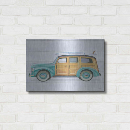 Luxe Metal Art 'Beach Ride VIII' by James Wiens, Metal Wall Art,24x16