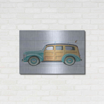 Luxe Metal Art 'Beach Ride VIII' by James Wiens, Metal Wall Art,36x24