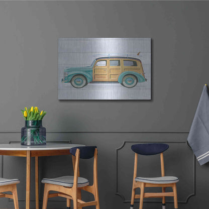 Luxe Metal Art 'Beach Ride VIII' by James Wiens, Metal Wall Art,36x24