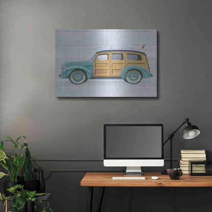 Luxe Metal Art 'Beach Ride VIII' by James Wiens, Metal Wall Art,36x24