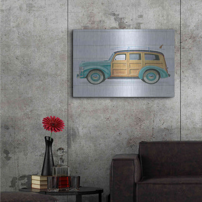 Luxe Metal Art 'Beach Ride VIII' by James Wiens, Metal Wall Art,36x24