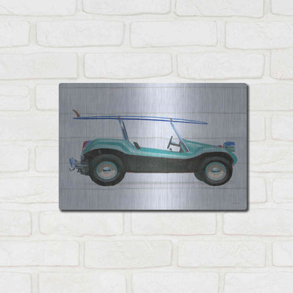 Luxe Metal Art 'Beach Ride IX' by James Wiens, Metal Wall Art,16x12