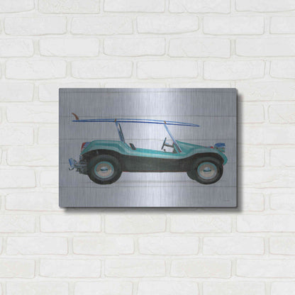 Luxe Metal Art 'Beach Ride IX' by James Wiens, Metal Wall Art,24x16