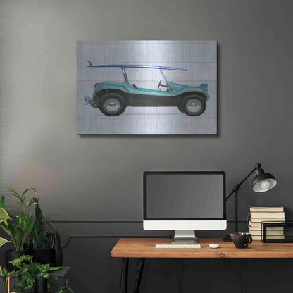 Luxe Metal Art 'Beach Ride IX' by James Wiens, Metal Wall Art,36x24