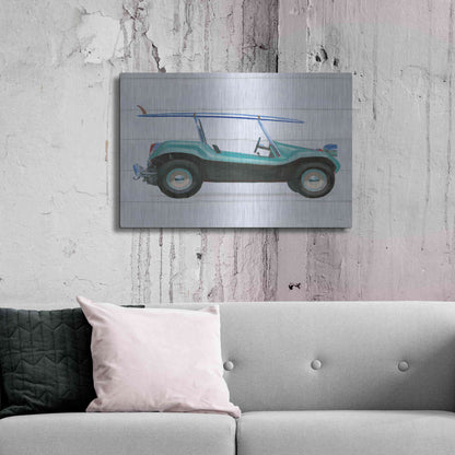 Luxe Metal Art 'Beach Ride IX' by James Wiens, Metal Wall Art,36x24