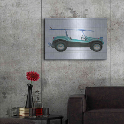 Luxe Metal Art 'Beach Ride IX' by James Wiens, Metal Wall Art,36x24