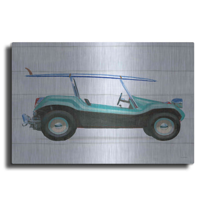 Luxe Metal Art 'Beach Ride IX' by James Wiens, Metal Wall Art