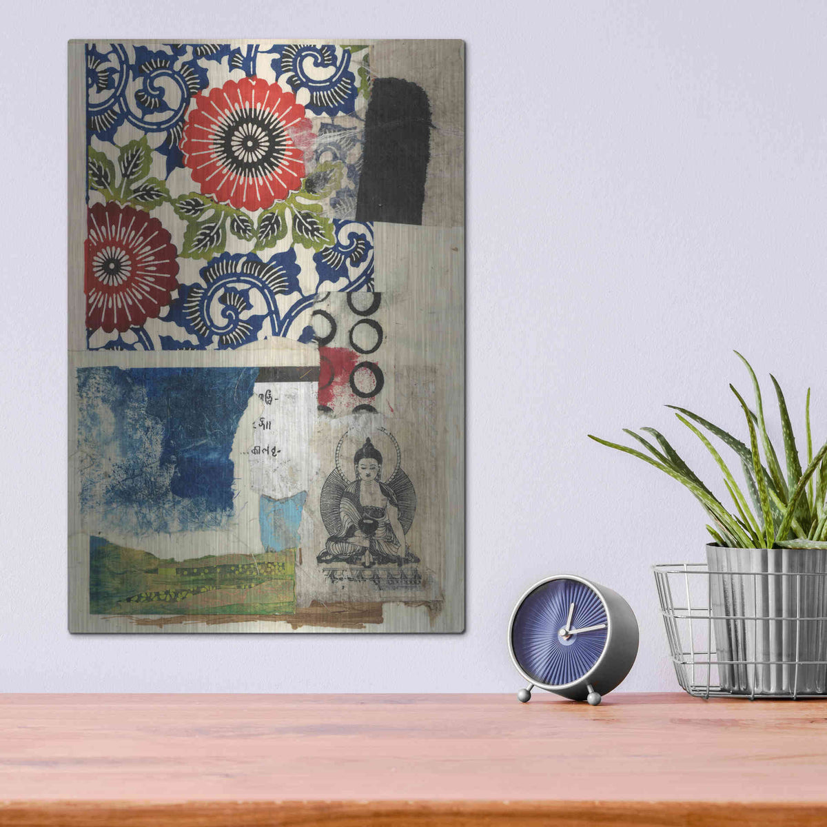 Luxe Metal Art 'Doko 3' by Elena Ray, Metal Wall Art,12x16