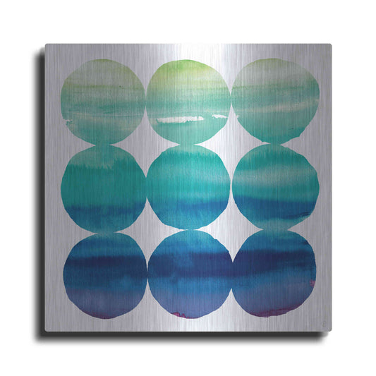 Luxe Metal Art 'Summer Dots III' by Elyse DeNeige, Metal Wall Art