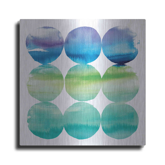 Luxe Metal Art 'Summer Dots II' by Elyse DeNeige, Metal Wall Art