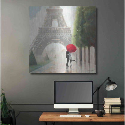 Luxe Metal Art 'Paris Romance II' by Marco Fabiano, Metal Wall Art,36x36