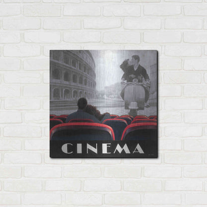 Luxe Metal Art 'Cinema Roma' by Marco Fabiano, Metal Wall Art,24x24