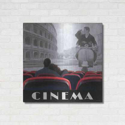 Luxe Metal Art 'Cinema Roma' by Marco Fabiano, Metal Wall Art,36x36