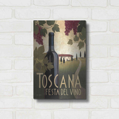 Luxe Metal Art 'Wine Festival I' by Marco Fabiano, Metal Wall Art,12x16