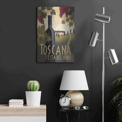 Luxe Metal Art 'Wine Festival I' by Marco Fabiano, Metal Wall Art,16x24