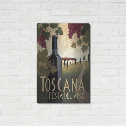 Luxe Metal Art 'Wine Festival I' by Marco Fabiano, Metal Wall Art,24x36