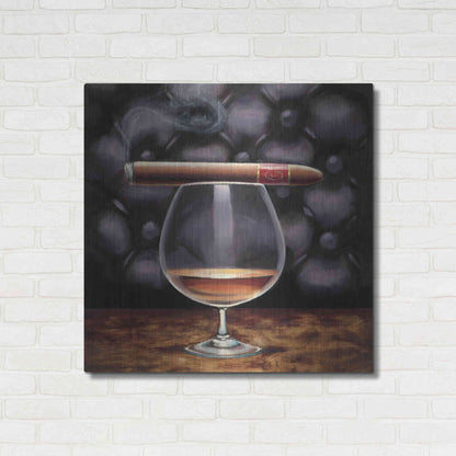 Luxe Metal Art 'Gentlemen Prefer I' by Marco Fabiano, Metal Wall Art,36x36