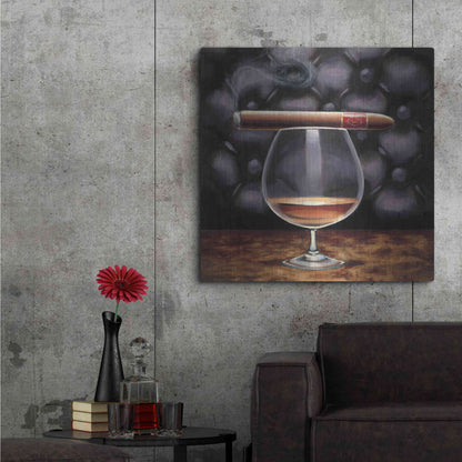 Luxe Metal Art 'Gentlemen Prefer I' by Marco Fabiano, Metal Wall Art,36x36