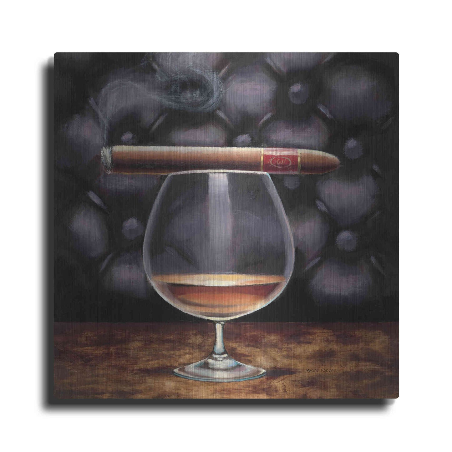 Luxe Metal Art 'Gentlemen Prefer I' by Marco Fabiano, Metal Wall Art