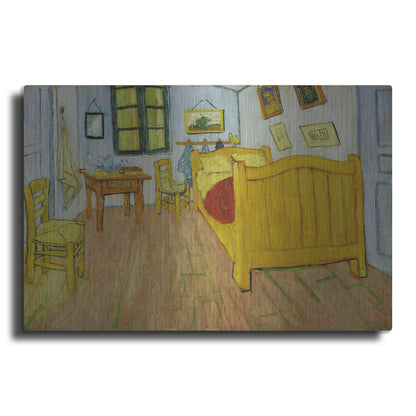 Luxe Metal Art 'De Slaapkamer' by Vincent Van Gogh, Metal Wall Art