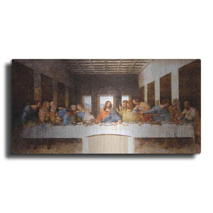 Luxe Metal Art 'The Last Supper' by Leonardo Da Vinci, Metal Wall Art