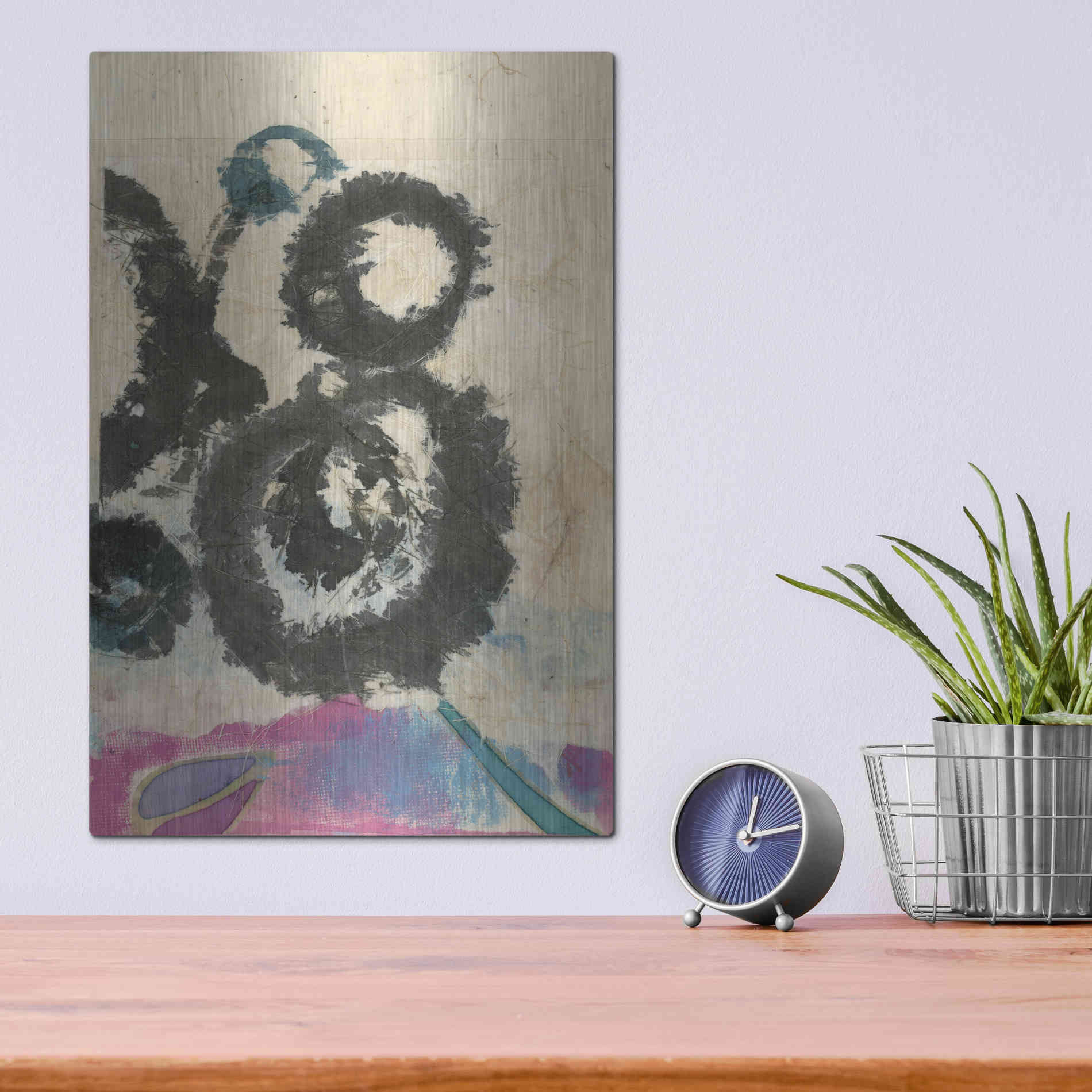 Luxe Metal Art 'Doko 2' by Elena Ray, Metal Wall Art,12x16