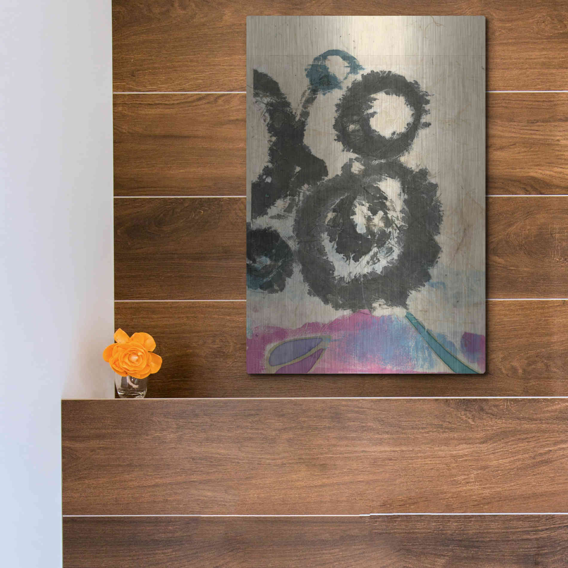 Luxe Metal Art 'Doko 2' by Elena Ray, Metal Wall Art,12x16