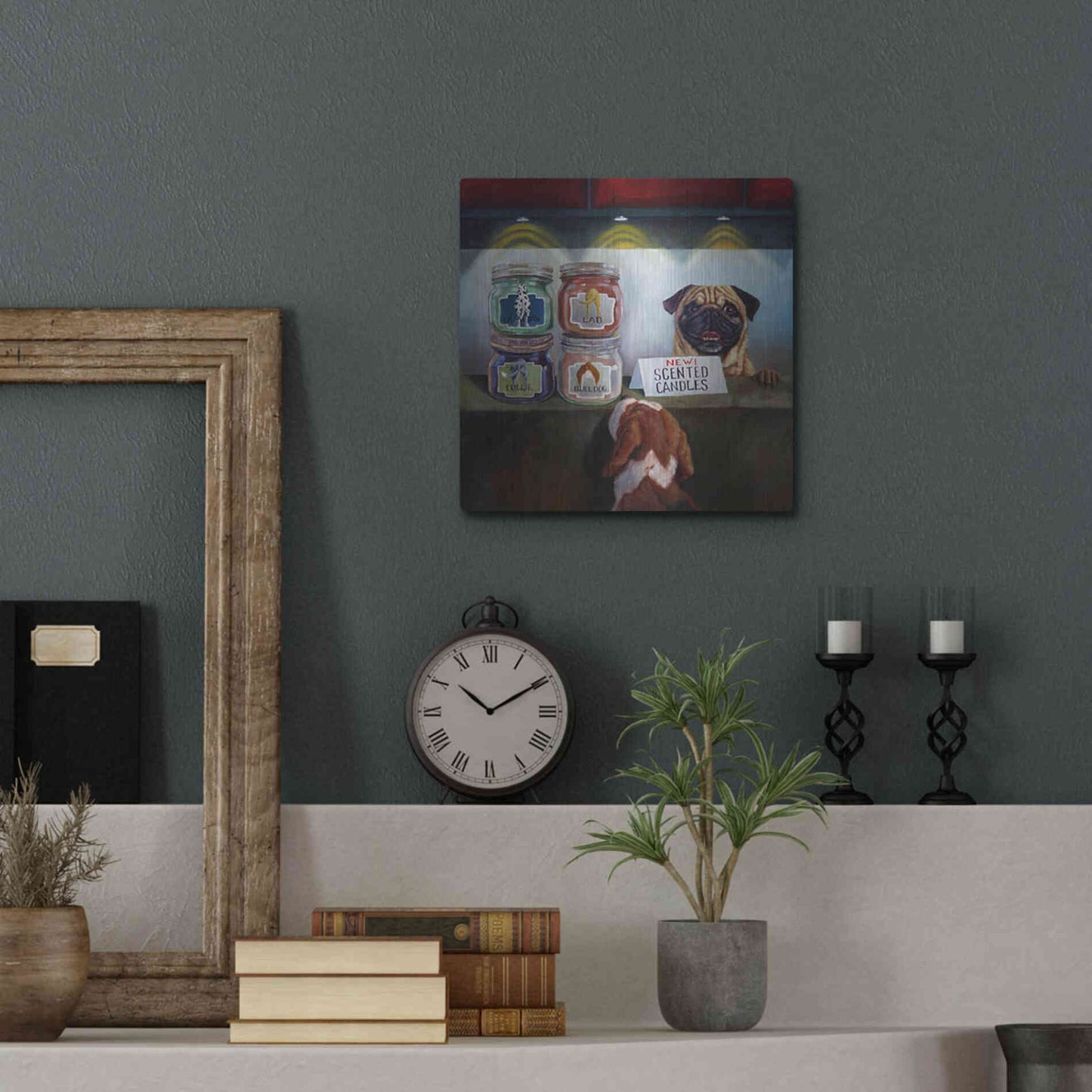 Luxe Metal Art 'Aromatherapy' by Lucia Heffernan, Metal Wall Art,12x12