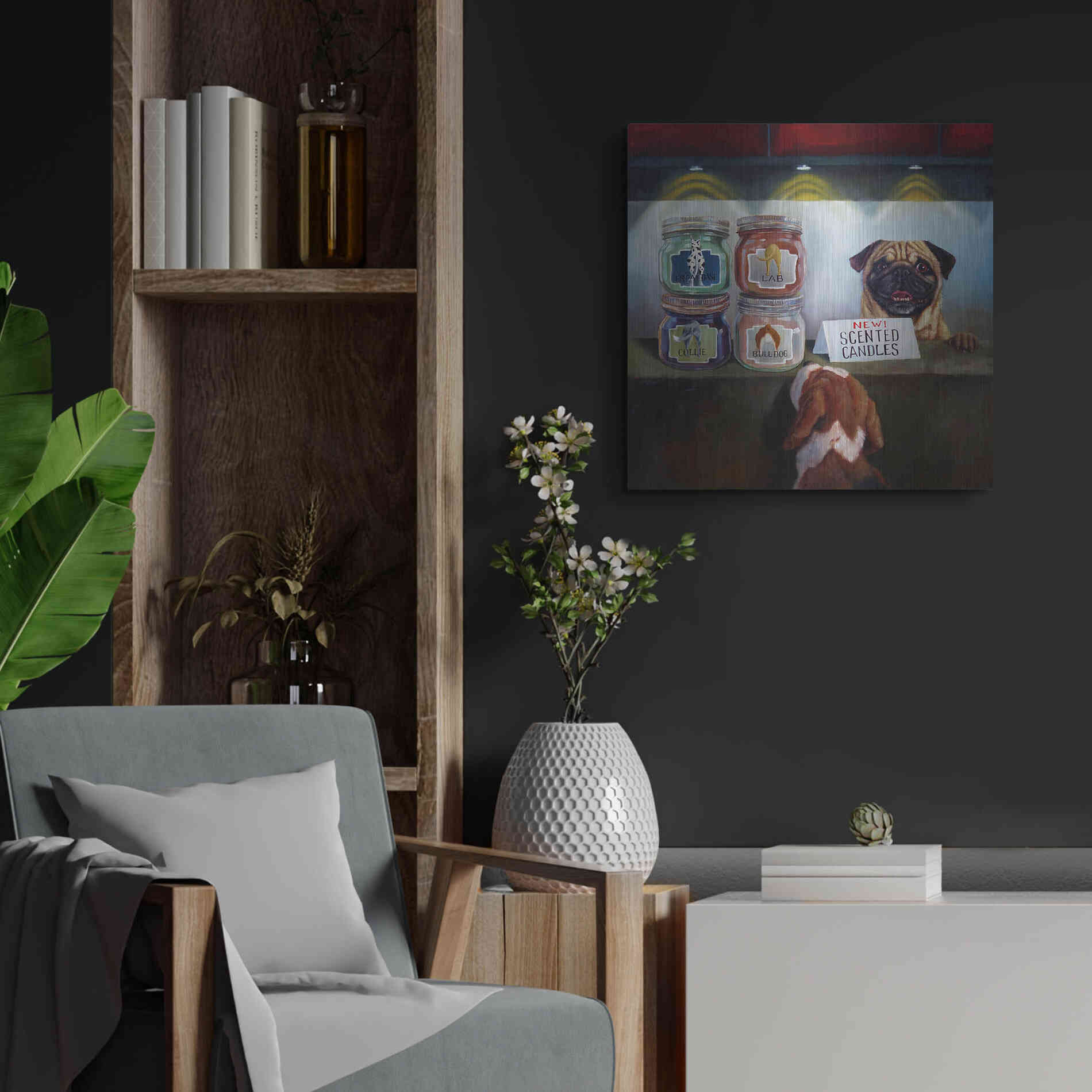 Luxe Metal Art 'Aromatherapy' by Lucia Heffernan, Metal Wall Art,24x24