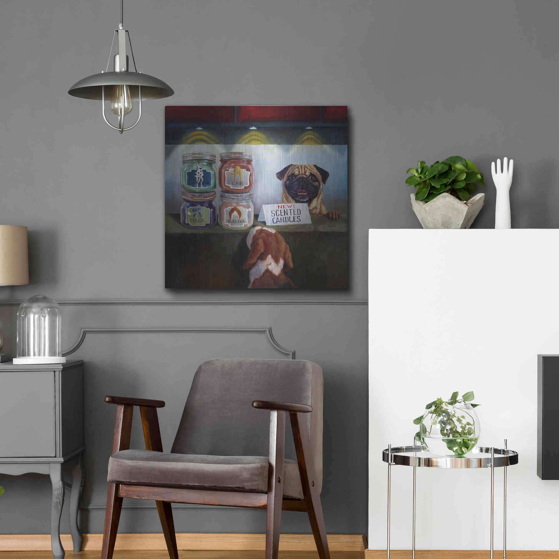 Luxe Metal Art 'Aromatherapy' by Lucia Heffernan, Metal Wall Art,24x24