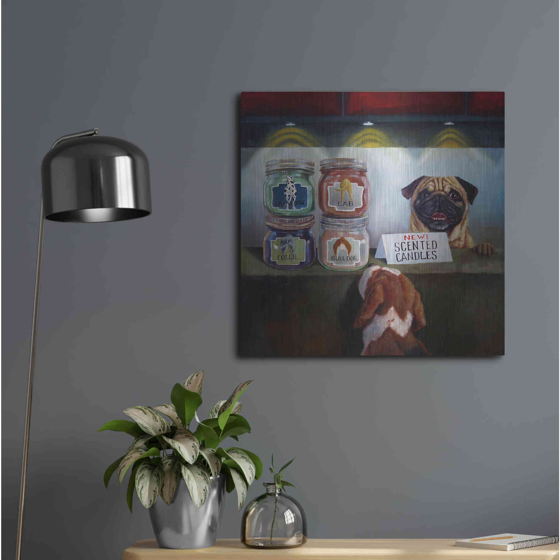 Luxe Metal Art 'Aromatherapy' by Lucia Heffernan, Metal Wall Art,24x24