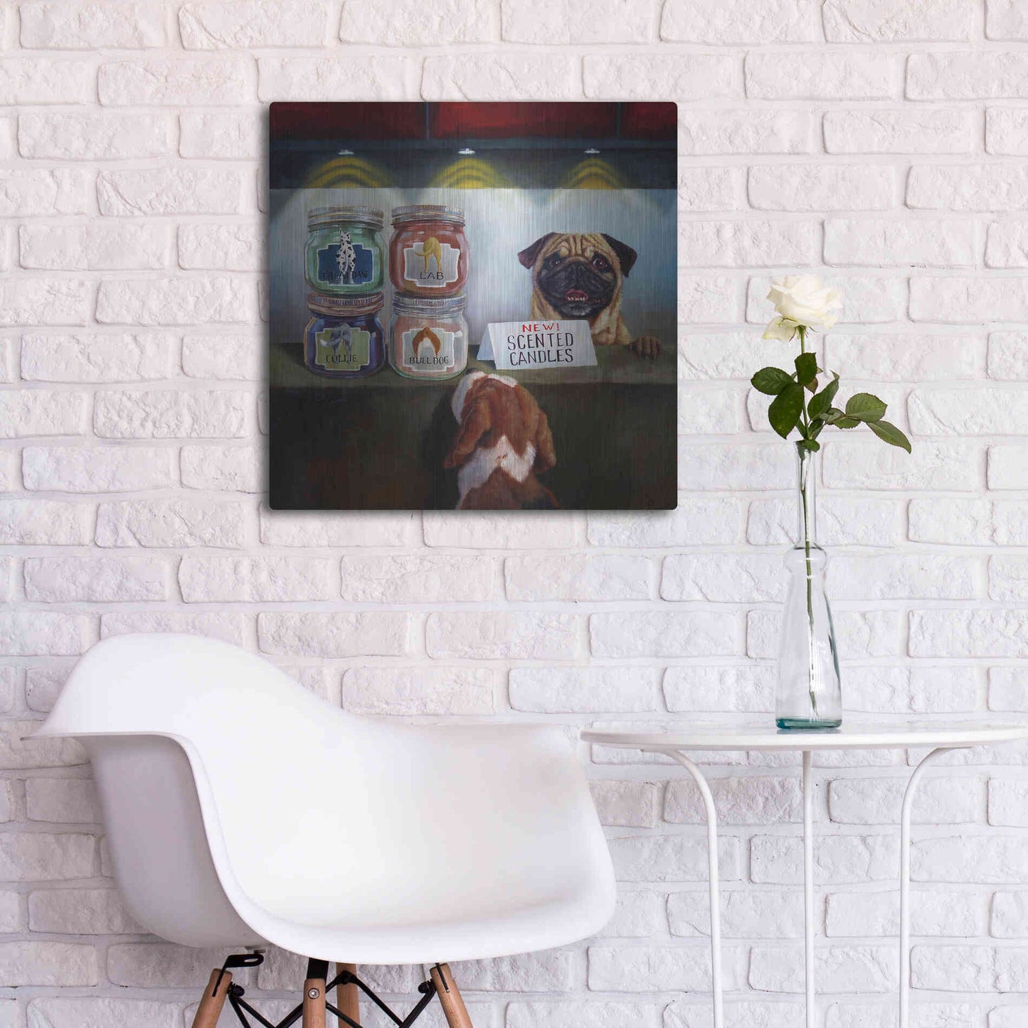 Luxe Metal Art 'Aromatherapy' by Lucia Heffernan, Metal Wall Art,24x24