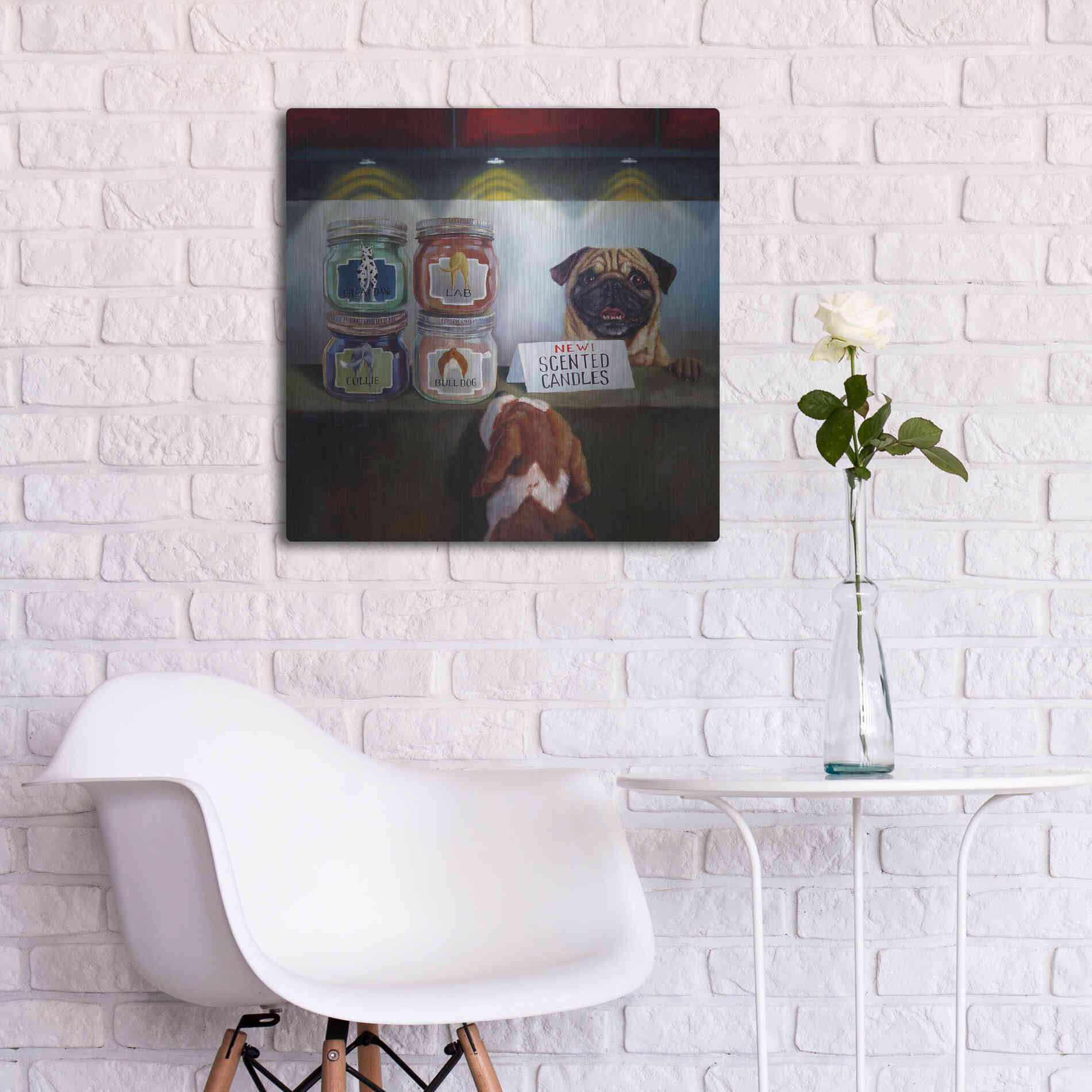 Luxe Metal Art 'Aromatherapy' by Lucia Heffernan, Metal Wall Art,24x24