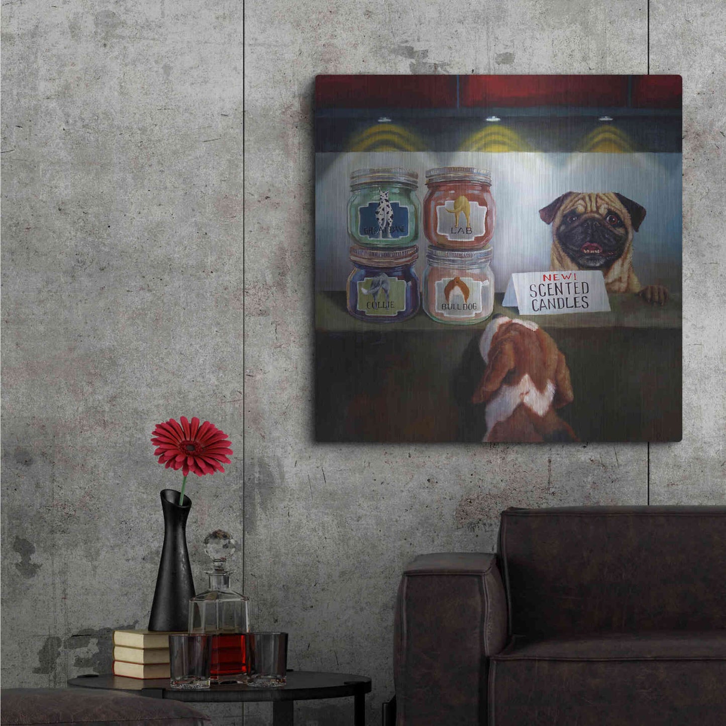 Luxe Metal Art 'Aromatherapy' by Lucia Heffernan, Metal Wall Art,36x36