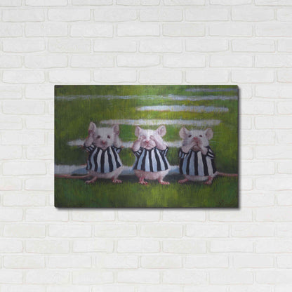 Luxe Metal Art 'Three Blind Mice' by Lucia Heffernan, Metal Wall Art,36x24