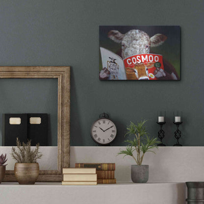 Luxe Metal Art 'Cow Tips' by Lucia Heffernan, Metal Wall Art,16x12