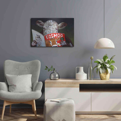 Luxe Metal Art 'Cow Tips' by Lucia Heffernan, Metal Wall Art,24x16